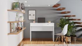 Mesa de estudo felícia 2 gavetas sendo 1 com chave Mesa de estudo felícia 2 gavetas sendo 1 com chave