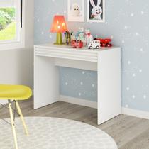 Mesa de Estudos Infantil 90x74, Apollo 1 Gaveta 90cm Branco