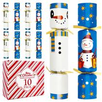 Mesa de festa Favor Jorfin, pacote com 10, Natal, branco, azul Mesa de festa Favor Jorfin, pacote com 10, Natal, branco, azul