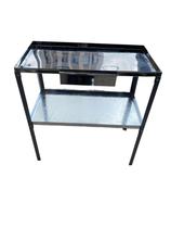 Mesa de Frango com Gaveta Multiuso em Aço Inox