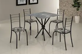 Mesa de granito 70X70 de 4 lugares- Conj Rio Mesa de granito 70X70 de 4 lugares- Conj Rio