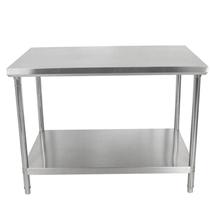 Mesa de Inox Bancada de 100X70x85cm c/ Prateleira Lisa FrigoPro