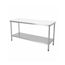 Mesa de Inox com Tampo de Polietileno 200x65x90cm FRNMP20