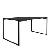 Mesa de Jantar 06 Lugares Porto 160cm Preto Mesa de Jantar 06 Lugares Porto 160cm Preto