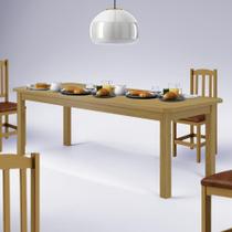 Mesa De Jantar 10 Lugares 220cm Com Pés Em Madeira Maciça Robusta Nogueira Safira Shop Jm