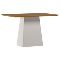 Mesa De Jantar 120 Cm Barbara Sem Vidro Off White Ype - New Ceval