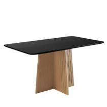 Mesa de Jantar 120cm com Tampo de Vidro Isa Sonetto Mesa de Jantar 120cm com Tampo de Vidro Isa Sonetto