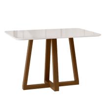 Mesa de Jantar 120cm com Tampo de Vidro Livia Largha Sonetto Mesa de Jantar 120cm com Tampo de Vidro Livia Largha Sonetto