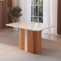 Mesa de Jantar 120cm Retangular Tampo de Vidro Duda Móveis Zamarchi Mesa de Jantar 120cm Retangular Tampo de Vidro Duda Móveis Zamarchi