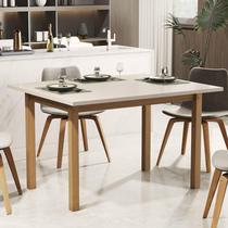 Mesa de Jantar 120x80 Até 4 Lugares Pés em Madeira Maciça Reforçada