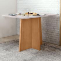 Mesa de Jantar 120x80cm Tampo MDF/Vidro Celebrare