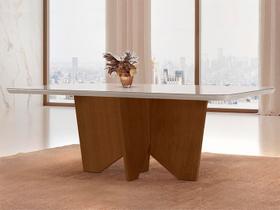 Mesa de Jantar 120X90 Off White/Imbuia Serig Off White MOD 5705 ND-RF