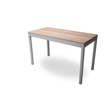 Mesa de Jantar 125x75x60cm São Paulo Estanho/ MDF Nogál Malaga