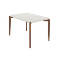 Mesa de Jantar 135cm Retangular com Vidro Donatella