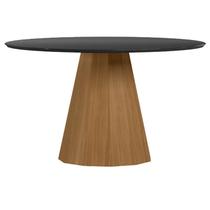 Mesa de Jantar 135x135 cm Isis com Vidro Ype Preto New Ceval Mesa de Jantar 135x135 cm Isis com Vidro Ype Preto New Ceval