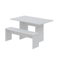 Mesa de Jantar 135x80x74cm 2,5cm com 1 Banco Essence