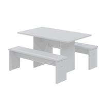 Mesa de Jantar 135x80x74cm 2,5cm com 1 Banco Essence Mesa de Jantar 135x80x74cm 2,5cm com 1 Banco Essence