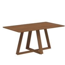 Mesa de Jantar 160cm Retangular sem Vidro Avena Marrom/Cannela Mesa de Jantar 160cm Retangular sem Vidro Avena Marrom/Cannela