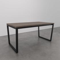 Mesa de Jantar 160x90cm Estilo Industrial Concept CabeCasa MadeiraOriginals Marrom