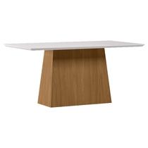 Mesa de Jantar 180 cm Barbara com Vidro Ype Off White New Ceval