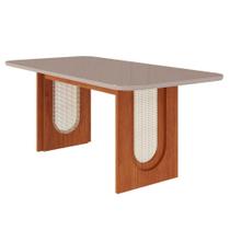 Mesa de Jantar 180cm Valentina Cimol Cinamomo/Off White Mesa de Jantar 180cm Valentina Cimol Cinamomo/Off White