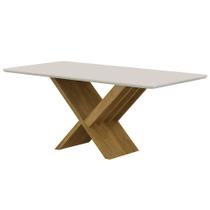 Mesa de Jantar 180cmx90cm Tampo de 25mm Aurora Valdemoveis Mesa de Jantar 180cmx90cm Tampo de 25mm Aurora Valdemoveis