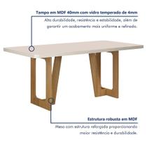 Mesa de Jantar 180cmx90cm Tampo de 25mm Luna Valdemoveis Mesa de Jantar 180cmx90cm Tampo de 25mm Luna Valdemoveis