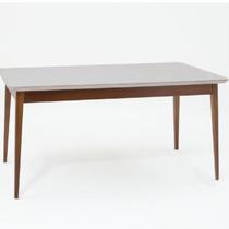 Mesa de Jantar 180x90cm Tampo em Vidro/mdf Onix