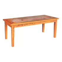 Mesa de Jantar 1,9 M Madeira Maciça Com Pátina Mesa de Jantar 1,9 M Madeira Maciça Com Pátina
