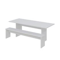 Mesa de Jantar 200x80x74cm 2,5cm com 1 Banco Essence Mesa de Jantar 200x80x74cm 2,5cm com 1 Banco Essence