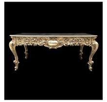 Mesa de Jantar 2M Folha Ouro Rica Entalhes Luxo Luiz XV Mesa de Jantar 2M Folha Ouro Rica Entalhes Luxo Luiz XV