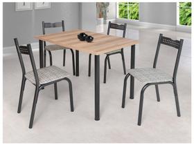 Mesa de Jantar 4 Cadeiras Retangular