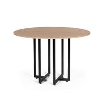 Mesa de Jantar 4 Lugares 120cm Redonda Industrial Dommus Noronha - Straub Web