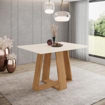 Mesa de Jantar 4 Lugares 1,2m Tampo MDF Canto Reto Lins Henn Mesa de Jantar 4 Lugares 1,2m Tampo MDF Canto Reto Lins Henn