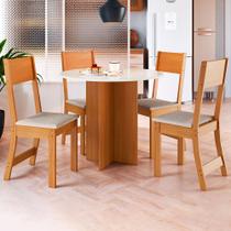 Mesa de Jantar 4 Lugares Cristina Freijó/Off White - Pnr Móveis