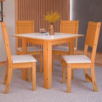 Mesa de Jantar 4 Lugares Freijó/Off White 10050.1 - Indékes Mesa de Jantar 4 Lugares Freijó/Off White 10050.1 - Indékes