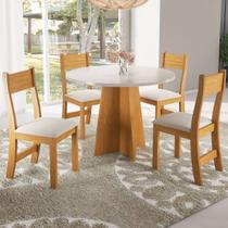 Mesa de Jantar 4 Lugares Norah Mel/Blonde/Nude - Pnr Móveis