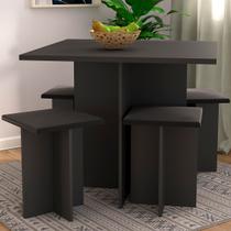 Mesa de Jantar 4 Lugares Onix - Hecol Móveis Mesa de Jantar 4 Lugares Onix - Hecol Móveis