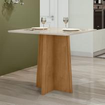 Mesa de Jantar 4 Lugares Quadrada Tampo MDF Celebrare