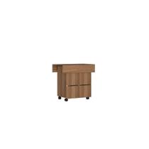 Mesa de Jantar 4 Lugares Quadrado Tampo Dobrável MDP Marrom/Montana
