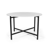 Mesa de Jantar 4 Lugares Redonda Dobrável Prática Branca - Straub Web Mesa de Jantar 4 Lugares Redonda Dobrável Prática Branca - Straub Web