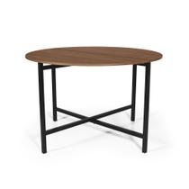 Mesa de Jantar 4 Lugares Redonda Dobrável Prática Noronha - Straub Web