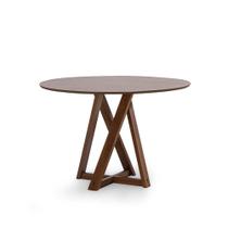 Mesa de Jantar 4 Lugares Redonda Herval Prisma, Amêndoa, 110 cm