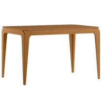 Mesa de Jantar 4 Lugares Retangular 120cm Tampo MDF Claris N01 Ypê - Lyam Decor Mesa de Jantar 4 Lugares Retangular 120cm Tampo MDF Claris N01 Ypê - Lyam Decor