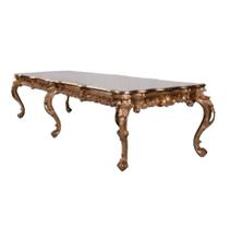 Mesa De Jantar 4mt Classica Colonial Entalhes Artesanal Ouro Mesa De Jantar 4mt Classica Colonial Entalhes Artesanal Ouro