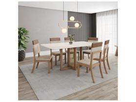 Mesa de Jantar 6 Cadeiras Retangular Henn Natalí Mesa de Jantar 6 Cadeiras Retangular Henn Natalí