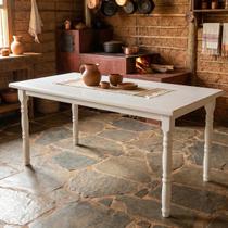 Mesa de Jantar 6 Lugares de Madeira e MDF