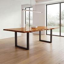 Mesa de Jantar 6 Lugares Gourmet 230cm x 90cm Madeira Maciça Natural Mesa de Jantar 6 Lugares Gourmet 230cm x 90cm Madeira Maciça Natural