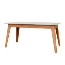 Mesa de Jantar 6 Lugares Lisboa Off White/Freijó - Dalla Costa Mesa de Jantar 6 Lugares Lisboa Off White/Freijó - Dalla Costa