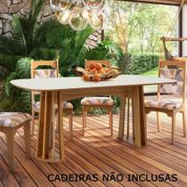 Mesa de Jantar 6 Lugares Madeira MDF Retangular Dalla Costa
